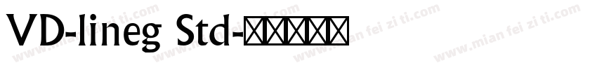 VD-lineg Std字体转换